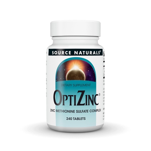 [BRSWIY3QB4OGO3L2] Source Naturals OptiZinc, Zinc Methionine Sulfate Complex - Dietary Supplement - 240 Tablets