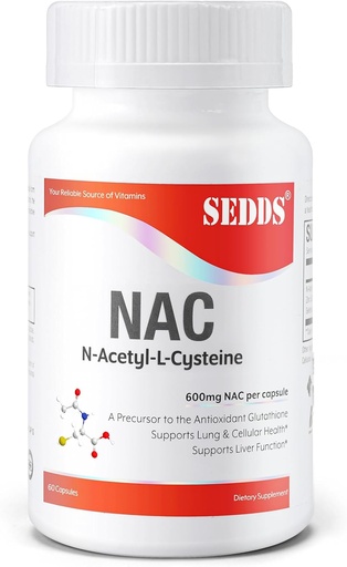 [BRSROZQHC4DRUHTU] Supplements, N-Acetyl Cysteine (NAC) 600mg, 60 Veg Capsules - Non-GMO, Gluten Free