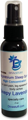 [BRSWY2Y7CAMAIG3B] Magnesium Sleep Spray for Hair, Gabungan Pain, Spasms Leg, dan Body Aches (2 Ounce, Sleepy Lavender)