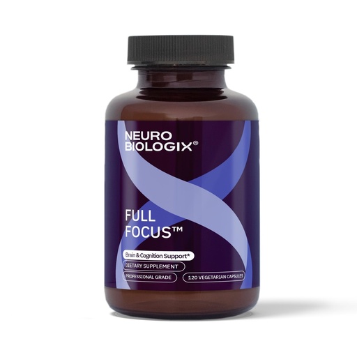 [BRSWIAY7BYBBS2LU] Neurobiologix Full Focus for Men & Women, Brain & Mood Support Supplement, Promotes Focus, Memory & Cognitive Function, with Green Coffee Bean, Bacopa, Magnesium & SAM-E, Gluten Free, 120 Capsules