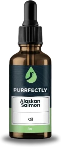 [BRSRMGQFOEPAM3DP] PURRFECTLY Omega-3 Fish Oil for Cats | Premium Senior Blend | Promotes Heart, Immune, Coat & Joint Health | Advanced Alaskan Salmon Oil for Aging Cats | Omega 3, 6 & 9 EPA & DHA (4 Fl Oz (Pack of 1)