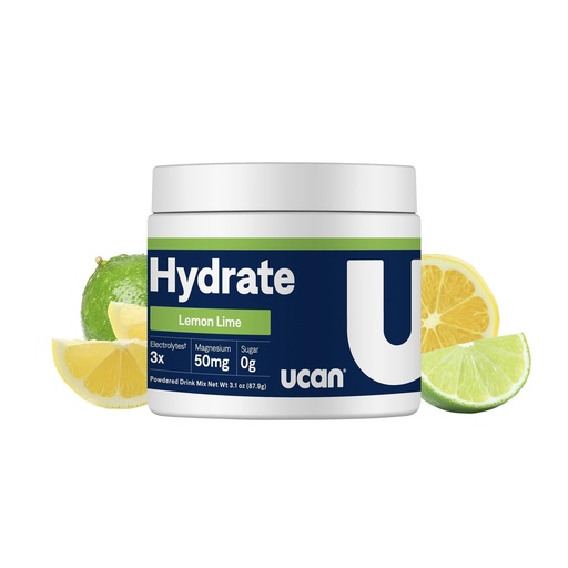 [BRSWK2T7A54AGGT2] UCAN Hydrate Electrolyte Drink Mix (Lemon-Lime, 30 Servings) Sugar-Free, Keto-Friendly, Vegan, Non-GMO, Gluten-Free Electrolyte Powder with Potassium & Magnesium for Runners & Athletes