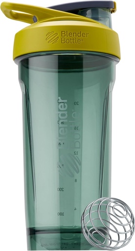 [BRSROHQLOUGR4G3X] BlenderBottle Sport Shaker Bottle with Wire Whisk, 28-Ounce, Yellow – Protein Shakes & Hydration for Athletes & Fitness Enthusiasts, Easy Mixing, Durable & Lightweight, Lockable Lid