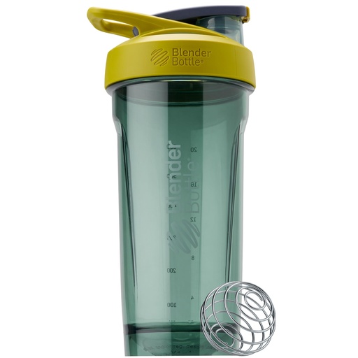 [BRSROHQLOUGR4G3X] BlenderBottle Sport Tritan Shaker Bottle with Wire Whisk, Protein Shakes & Hydration for Athletes & Fitness Enthusiasts, Easy Mixing, Durable & Lightweight, Lockable Lid, 28-Ounce, Yellow