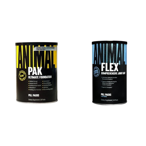 [BRSROAINPN6GG3LD] Animal Pak - Convenient All-in-One Vitamin & Supplement Pack & Flex –Complete Joint Support Supplement – Contains Turmeric Root Curcumin – Helps Repair & Restore Joints – 44 Packs