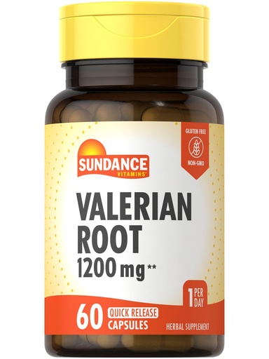 [BRSWKYYHB4DA22YZ] Sundance Valerian Root Supplement | 60 Quick Release Capsules | Non-GMO and Gluten Free Formula
