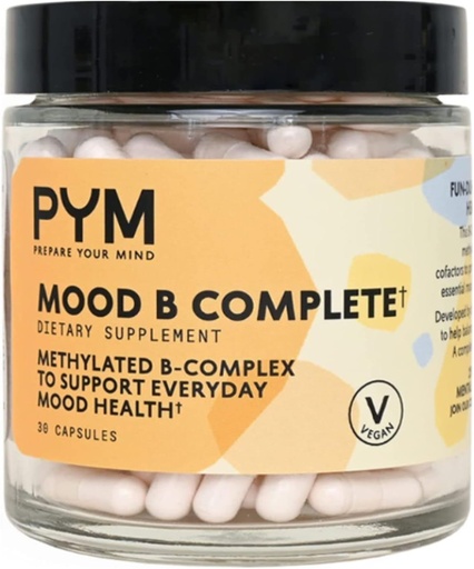 [BRSRMHTYCENAYFD3] Vitamina B Complex de sustinere Mood Supliment de PYM (30 Conte) 