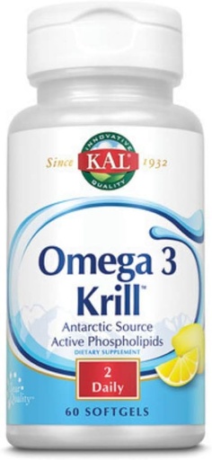 [BRSWIYYAAYIRWD3U] Kal 500 Mg Omega 3 Krill, 60 Count