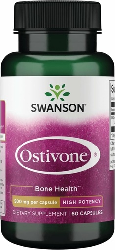 [BRSWKGYYAB5BCFDU] Swanson High Potency Ostivone 500 Milligrams 60 Capsules