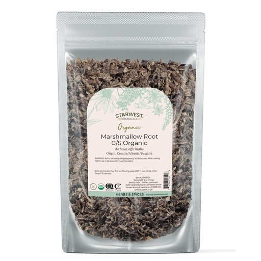 [BRSWIZQNOQBAGCLI] Starwest Botanicals Organic Marshmallow Root Cut and Sifted - 4 Ounce