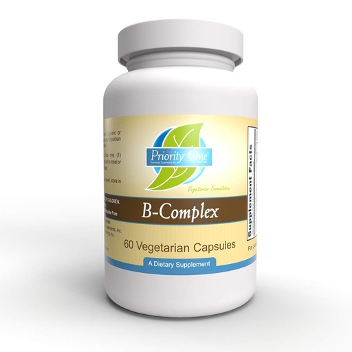 [BRSWGZQLPJ5WCDLL] Priority One Vitamins B Complex 60 Vegetarian Capsules