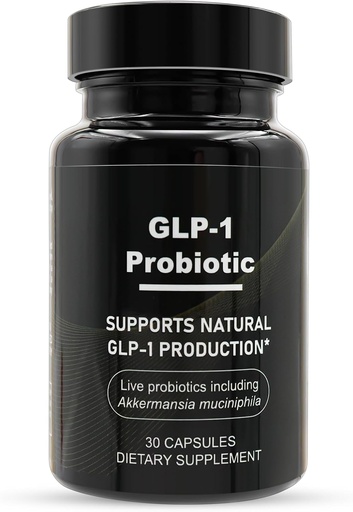 [BRSRAHTQCIMWOFLF] Probiótico GLP-1 - 500M AFU Multi-Strain Probiótico + Prebiótico, Apoia naturalmente a produción GLP-1 e Curb Appetite, liberación atrasada, proba de terceiros, para homes e mulleres