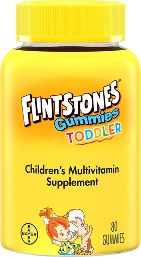 [BRSWG233CJ7AG3IV] Flintstones Children's Complete Multivitamin Supplement Gummies - 70 ct, Pack of 6