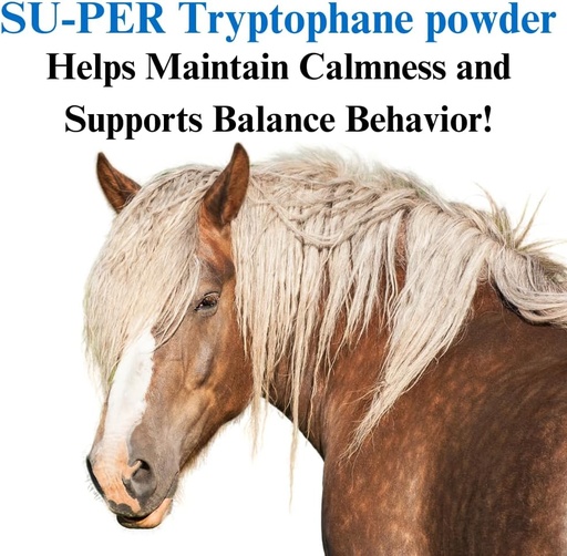 [BRSROAQTAQBAICTP] SU-PER Tryptophane Horse Calming Supplement - Maintain Calmness and Supports Balanced Behavior - 2.5 libras, (2 Pack)