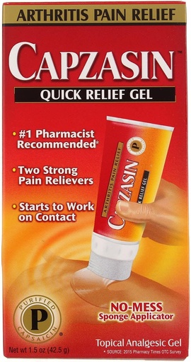 [BRSWIF35BYCBM23M] Capzasin Capzasin Arthritis Pain Relief Quick Relief Gel, 1.5 oz (Pack of 3)