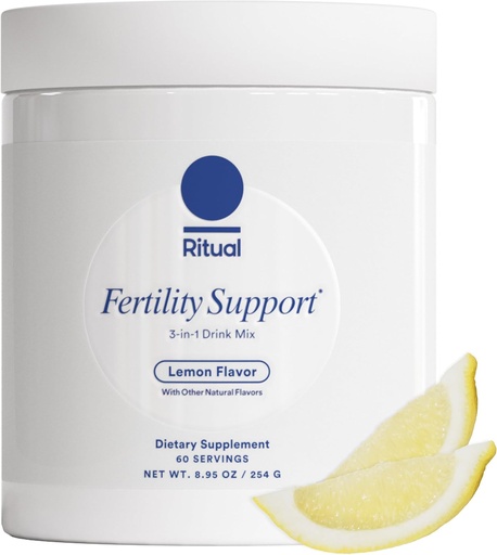 [BRSRAFA2OJ5BUFAV] Supplément de soutien à la fertilité rituelle pour les femmes 3-en-1 Drink-Mix formulé pour soutenir les résultats de conception avec des ingrédients étudiés (CoQ10, NAC, Myo-Inositol) et conçu avec un OB/GYN. 60 portions.*