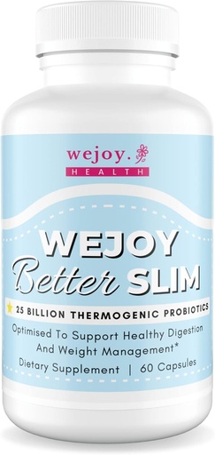 [BRSRMEAEO4PQYHLL] WEJOY. Better Slim - Thermogenic Probiotics for Women, Bloating Relief, Appetite Suppressant for Weight Loss, Detox Cleanse Probiotics for Digestive Health, Lactobacillus Acidophilus Probiotic