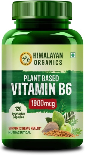 [BRSRA237AUIQYCDP] Vitamine B6 op basis van planten ondersteunt Immuniteit, Brain Health (120 capsules)