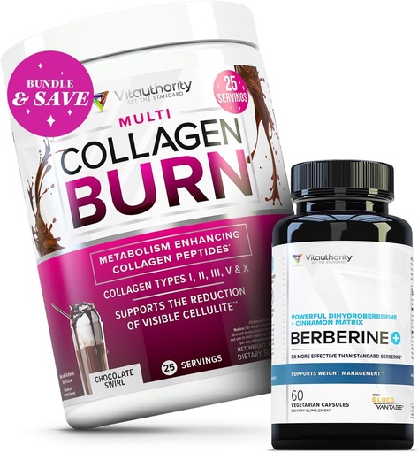 [BRSROAA2DENRSEYY] Vitauthority Multi Collagen Burn Chocolate and Berberine