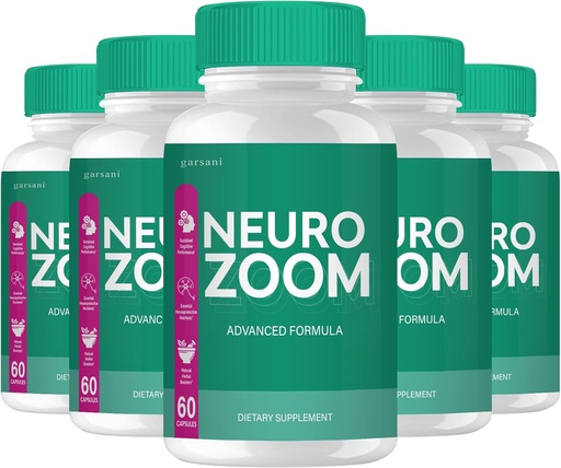 [BRSROAT5ABYQKE3K] Neuro Zoom - Neuro Zoom Advanced Capsule Formula (5 embalagens, 300 cápsulas)