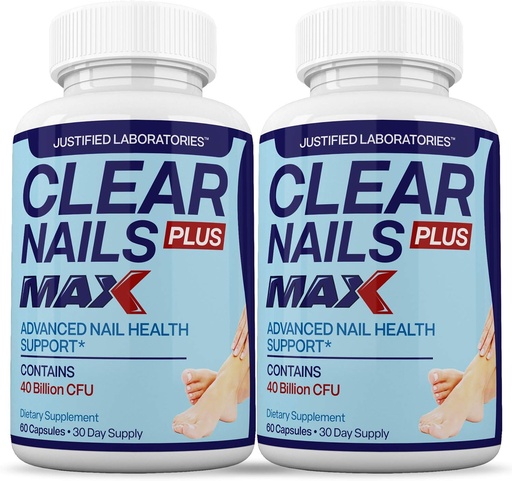 [BRSWYC3ROAMRUHQY] Justified Laboratories (2 balenia) Clear Nails Plus Max Pills 40 Million CFU Probiotic 60 Kapsule
