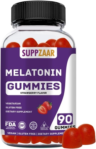 [BRSRMYAPOYCROFA6] Melatonin Gummies. Melatonin 5mg Sleep Gummies for Better Sleep, Energy & Focus. Adults and Kids Melatonin Gummy: Non-Habit Forming, Non-GMO, Gluten-Free, Gelatin-Free. 90 Gummies