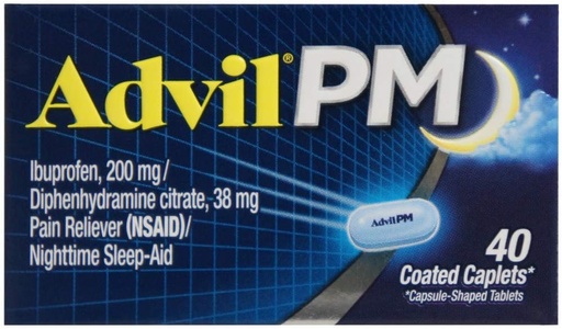 [BRSWIFYNBV4BWYLA] Advil PM 200 mg Coated Caplets 40 ea (Pack of 6)