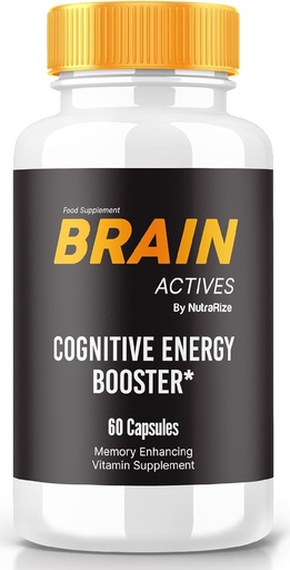 [BRSRAZT2DIHAM236] Brain Actives Capsules - Napi támogatás Formula kiegyensúlyozott keverékével Fókusz, éberség, és koncentrációs 124; Easy- to- Take Pills for Everyday Wellness (60 kapszula)