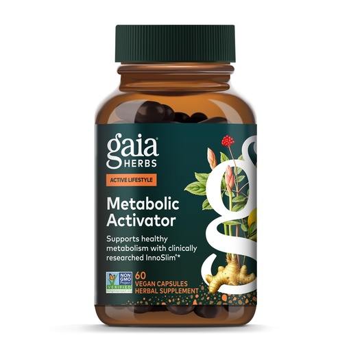 [BRSROBQZO4CAGADO] Gaia Herbs Metabolic Activator - AMPK Pathway Support with Clinically Researched Ingredients* - 60 Vegan Capsules (60 Servings)