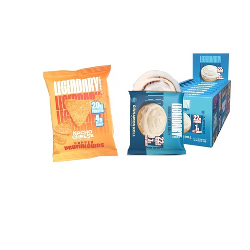 [BRSRAGITCIIRSAIU] Premium 22 g Protein Cinnamon Roll + 20 g Protein Chips Bundle