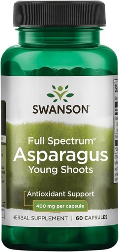 [BRSWIZ36CUHR4HYV] Swanson Asparagus Young Shoots 400 Milligrams 60 Capsules