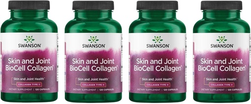 [BRSW2GQPBEBRYGYV] Swanson Chicken Sternum Cartilage - Collagen Type II 500mg 200 Capsules (4 Pack)
