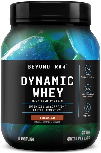 [BRSROZA3PIMWOETF] Beyond Raw Dynamic Whey High-Tech Protein - Tiramisu (25 Servings)