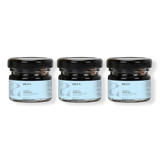 [BRSRAZIEC5YR6E34] Mars Himalayan Organic Shilajit Resin | Natural Resin Sourced from the Himalayas | Supports Vitality, Energy & Overall Wellness | 45g | Pack of 3