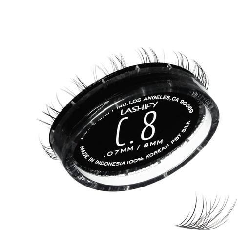[BRSRMGQROQORSDTU] Lashify Curl 8mm Gossamer Extensions de cils Recharge, noir, bricolage faux cils pour un look naturel
