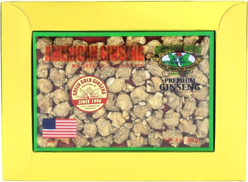 [BRSWECQKBZYREYD5] SKU PS 136A-3 | Små # 1 "Bullet | American Ginseng Roots från Marathon County, WI | 3oz Box, B06XCM8F9P