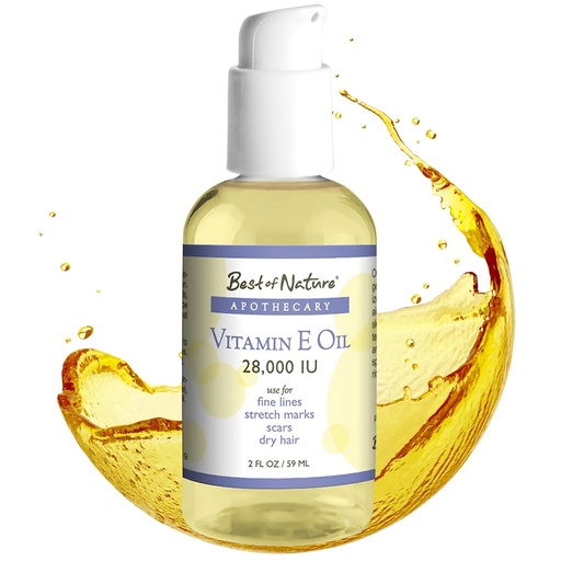 [BRSWKZA7AAGQIA3O] Best of Nature Vitamin E Oil 28,000 IU, Unscented Moisturizer with Fractioned Coconut - Damage Repair Formula for Hair, Skin, Face, & Hands