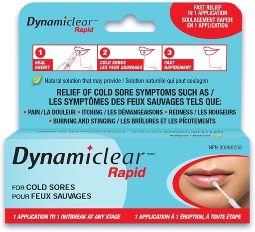 [BRSWGGIPCMMQAELH] Cold Sore Treatment for Lips, One-and-Done, All-Natural Single Application Topical One Dose Fever Blister Medication | One Application per Outbreak | Two Applications per Box
