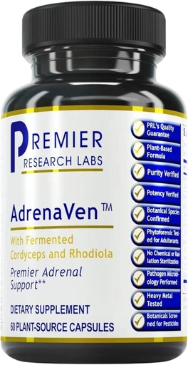 [BRSWIYL7B57R6232] Premier Research Labs 30 Servings-AdrenaVen - Lisämunuaisten terveys täydentää, tukee lisämunuaisten Gland Health and Stressi vaste - Organic Adrenal Health - 60 Plant-Source Kapselit