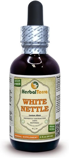 [BRSWGEAQCQPGADYZ] Herbal Terra LLC White Nettle (Lamium Album) tinktura, sušené listy tekutý extrakt 2 oz