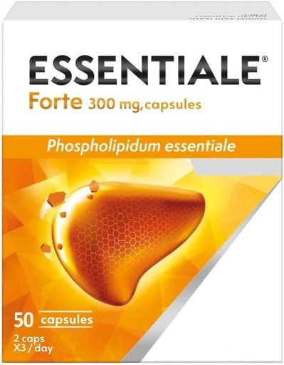 [BRSRAZIYCV4BMD33] Generisk Essentiale Forte 300 mg 150 kapsler, Hvide