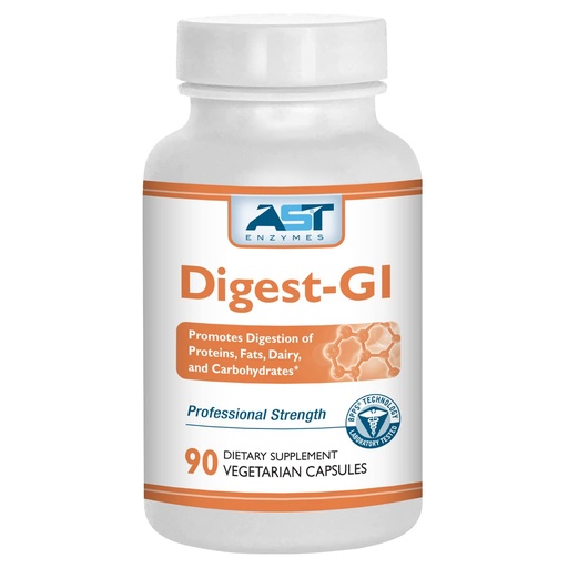 [BRSWIGQ2ON7AAEI7] AST Enzymes Digest-GI Digestive Enzyme - Digestion and Bloating Relief for Women and Men - 90 Vegetarian Capsules