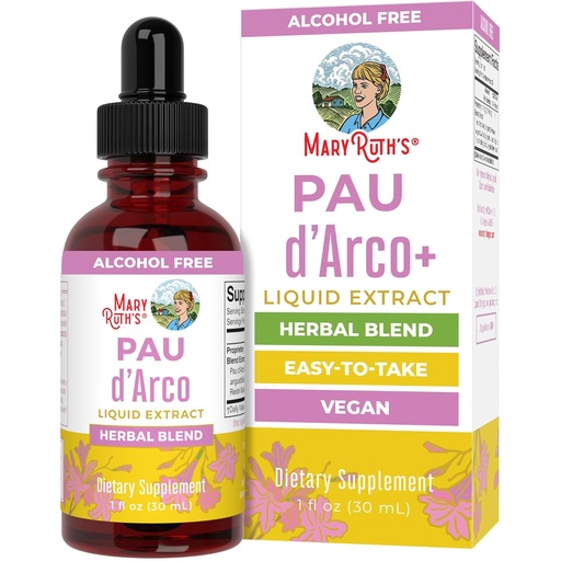 [BRSWYZQYPJ7QG2DO] MaryRuth Organics PAU D'Arco Herbal Blend | Reishi Seene | Echinacea angustifolia Root | Usnea Lichen | Thyme Leaf | Vegan | Non-GMO Project Verified | Gluteenivaba | 30 Servings | 1 Fl Oz