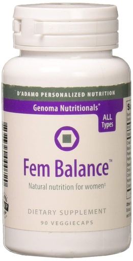 [BRSWIZQACV6BE3LE] D'Adamo Personalized Nutrition Fembalance, 90 Count