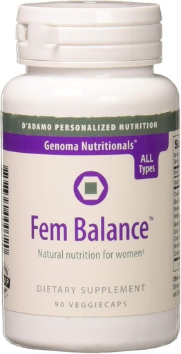 [BRSWIZQACV6BE3LE] D'Adamo personaliseeritud toitumine Fembalance, 90 Count
