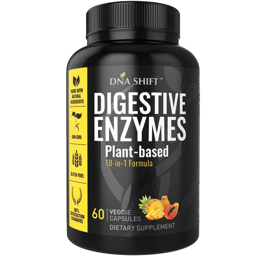 [BRSWIFIDBIGQA3L4] Digestive Enzymes for Men and Women - Enzymes Best for Gut Health & Digestive Health - Ultra Digestive Enzymes May Ease Constipation, Bloating & Gas - Mealtime Discomfort- All Diets - 60 CT