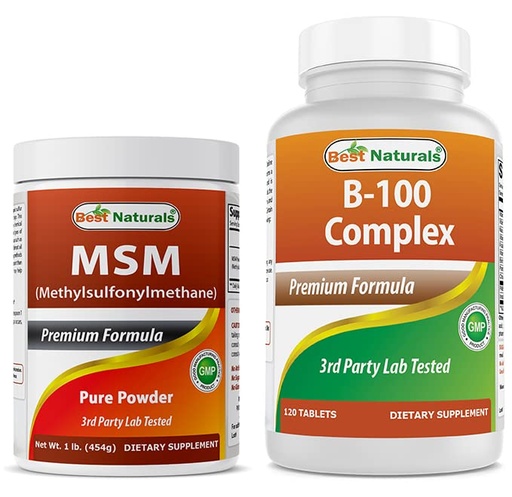 [BRSRMBALCR7RGCDO] Best Naturals MSM Powder & B-100 Complex