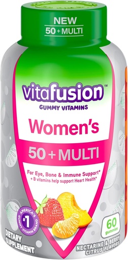 [BRSROZYZA4OWO2DB] VITAFUSION Women's 50+ Daily Multivitamin, Gummy Vitamins, 60 Ct
