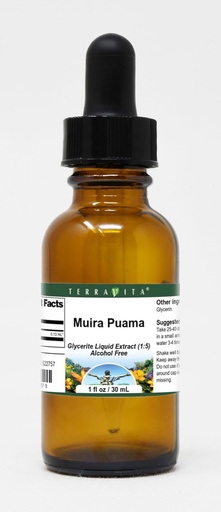 [BRSWG235OAOW2YL3] Muira Puama Glycerite Liquid Extract (1:5) - No Flavor (1 oz, ZIN: 522757) - 3 Pack