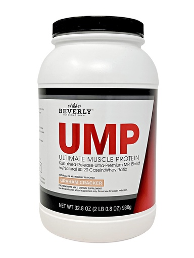 [BRSWIEY3BYIGEELU] Beverly International UMP Protein Powder, Graham Cracker. Unique Whey-Casein Ratio Builds Lean Muscle Support. Easy to Digest. No Bloat. (32.8 oz) 2lb .8 oz